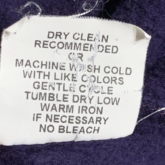 Juleselin Organic Cotton Trench Coat Jacket Purple Womens Size Small - Picture 12 of 12